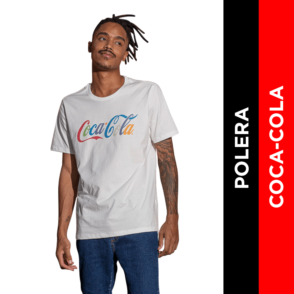 Polera coca best sale cola hombre