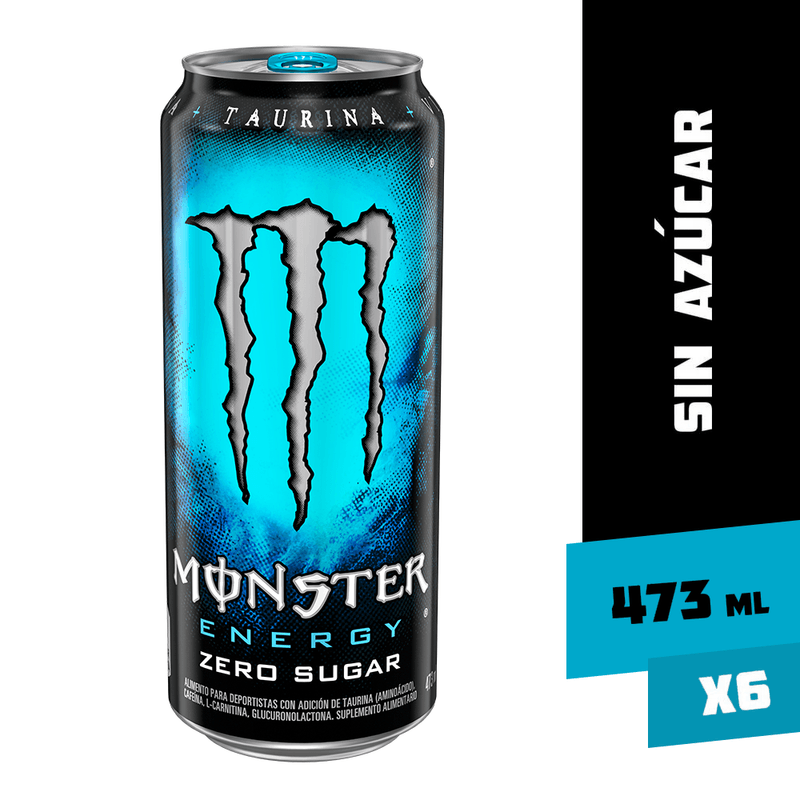 Monster Energy Zero Sugar 6 x 473 ml. - miCoca-Cola.cl
