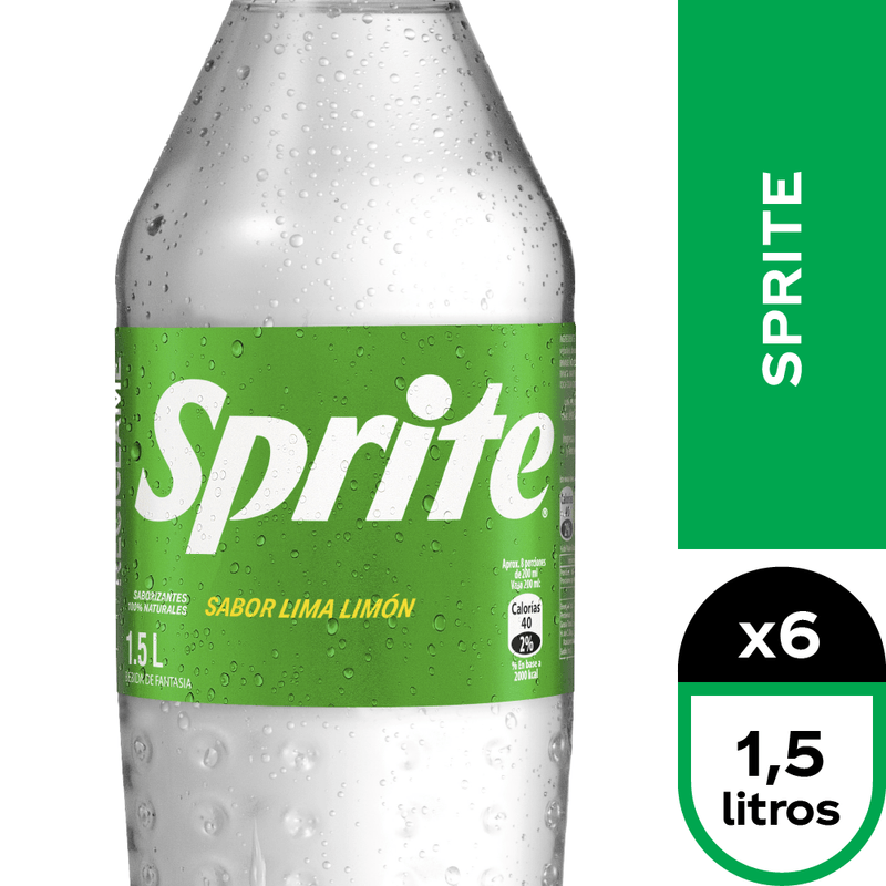 Sprite Sin Azucar 6 x 1,5 lt. - miCoca-Cola.cl