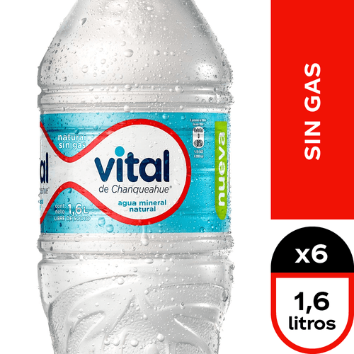 Vital Sin Gas 6 x 1,6 lt.