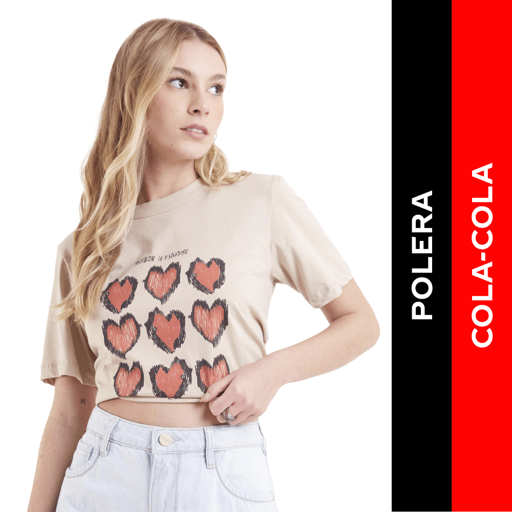 Polera "Rainbow in paradise"