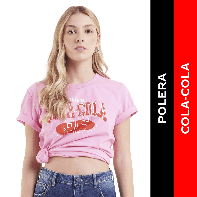 Polera coca cola mujer clearance