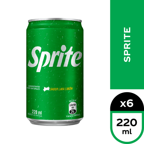 Sprite 6 x 220 ml.
