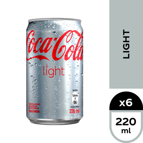 Coca-Cola Light 6 x 220 ml.