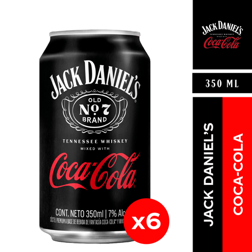 Jack & Coke 7,0° 6 x 350 ml.