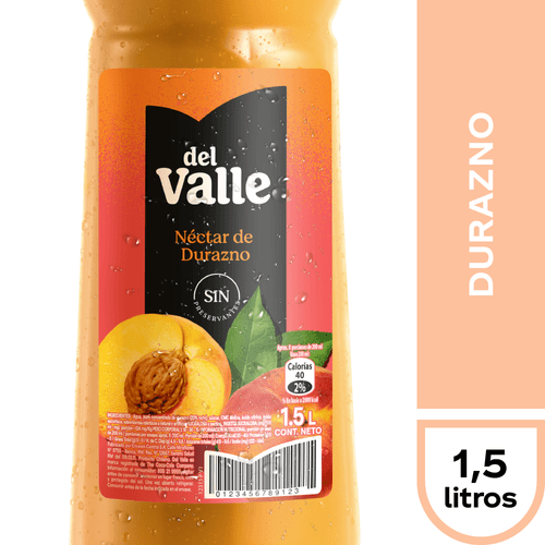 Del Valle Durazno 1,5 lt.