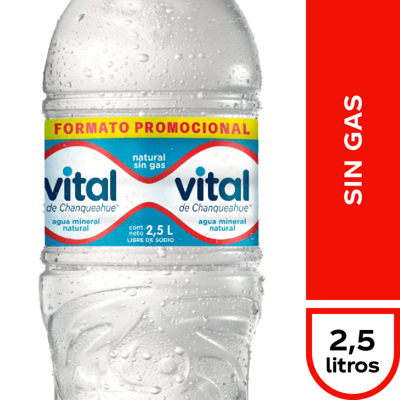 Agua vital con gas