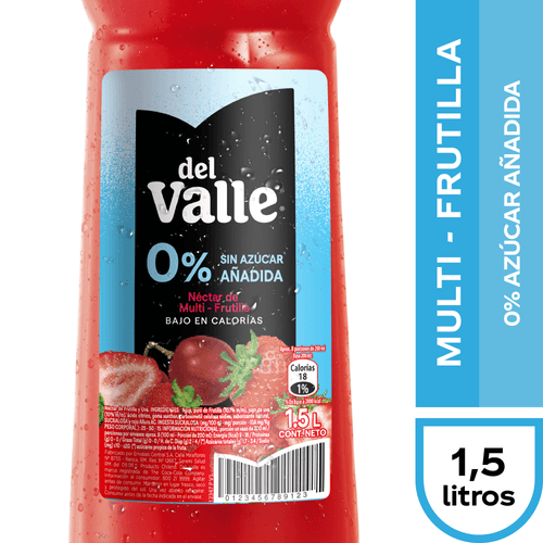 Del Valle Multi-Frutilla  Sin Azúcar Añadida 1,5 lt