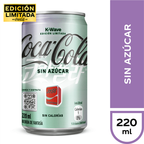 K-Wave  Coca Cola Sin Azúcar 1 x 220 ML