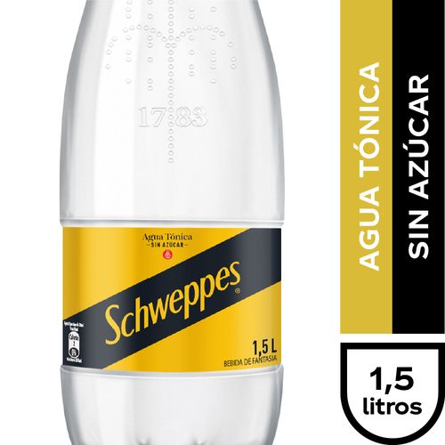 Schweppes Agua Tónica Sin Azúcar 1,5 lt.