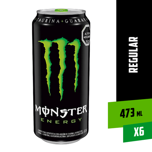 Monster Energy Regular 6 x 473 ml.