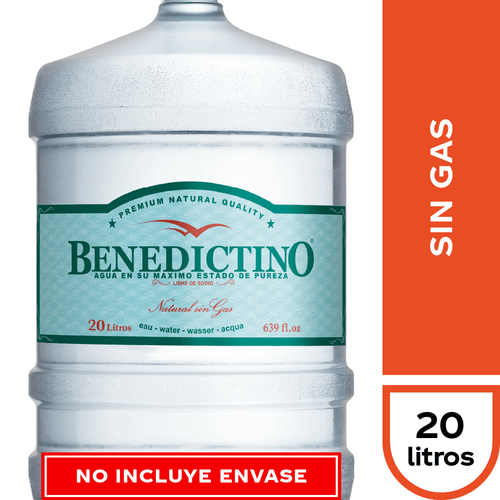 Refill Benedictino Sin Gas 20 lt.