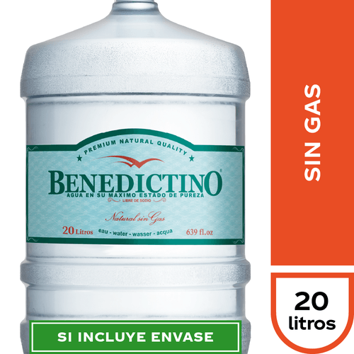 Starter Kit Benedictino Sin Gas 20 lt.