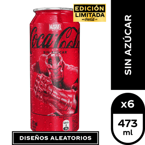 Coca Cola Sin Azúcar 6 x 473 ml