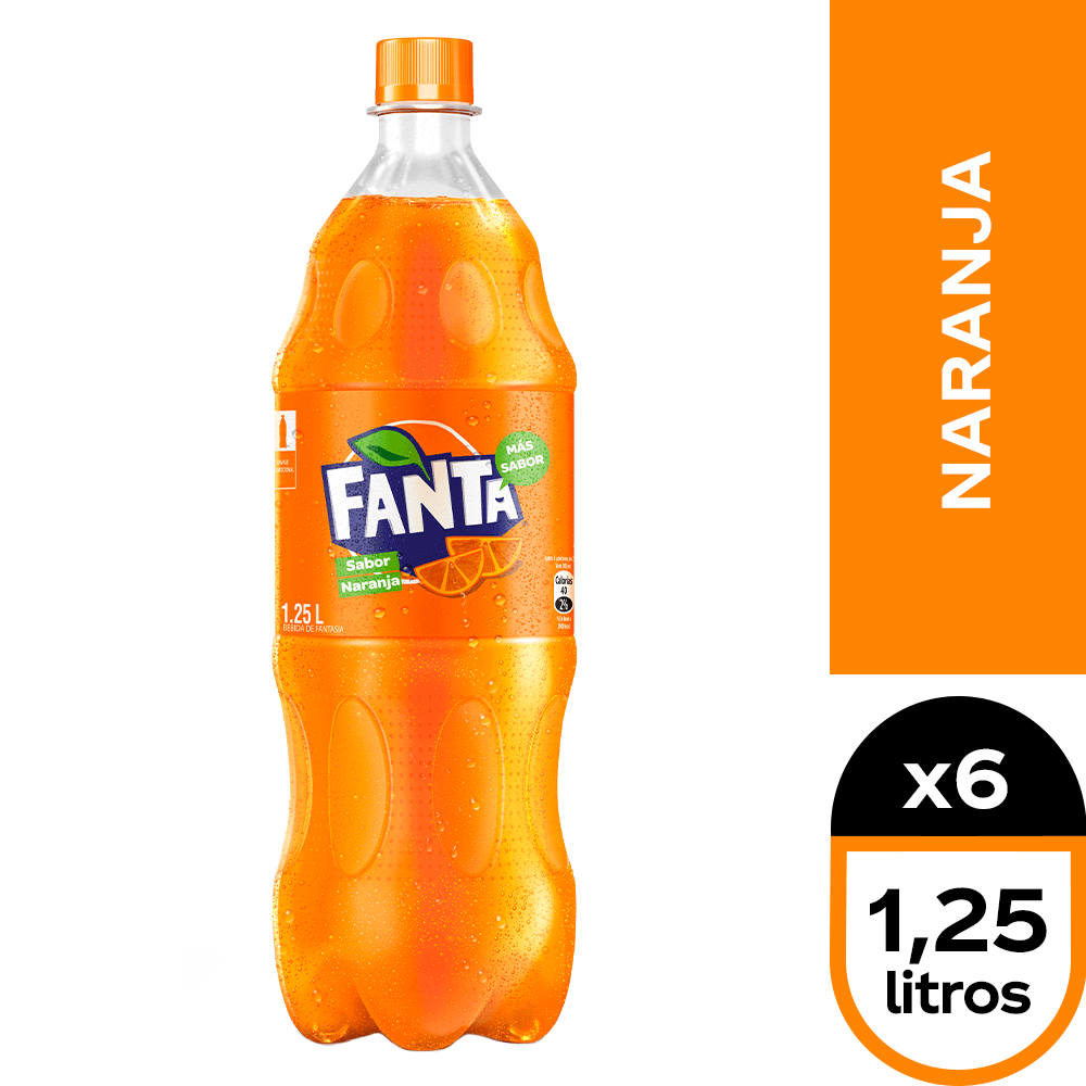 Fanta 6 x 1,25 lt. - miCoca-Cola.cl