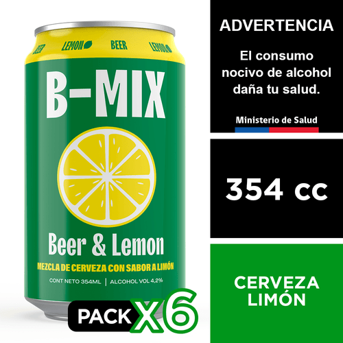 Cerveza B-Mix 4,2° 6 x 354 cc.
