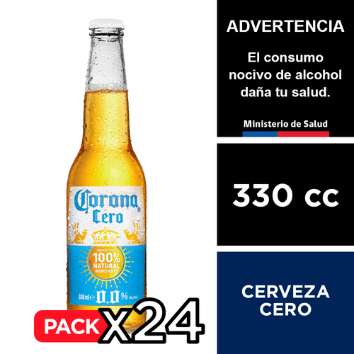 Cerveza Corona Cero 0,0° 24 x 330 cc.