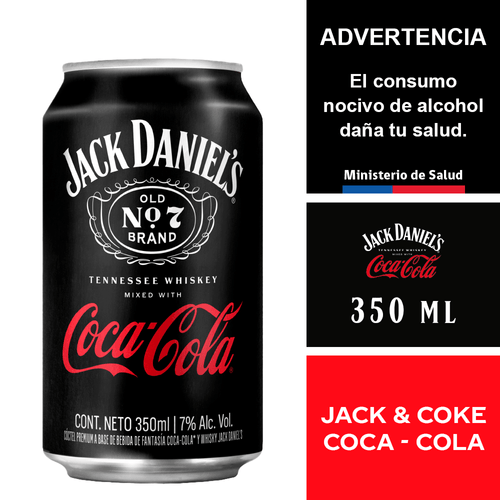 Jack & Coke 7,0° 350 ml.