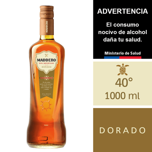 Ron Maddero Dorado 40° 1,0 lt.
