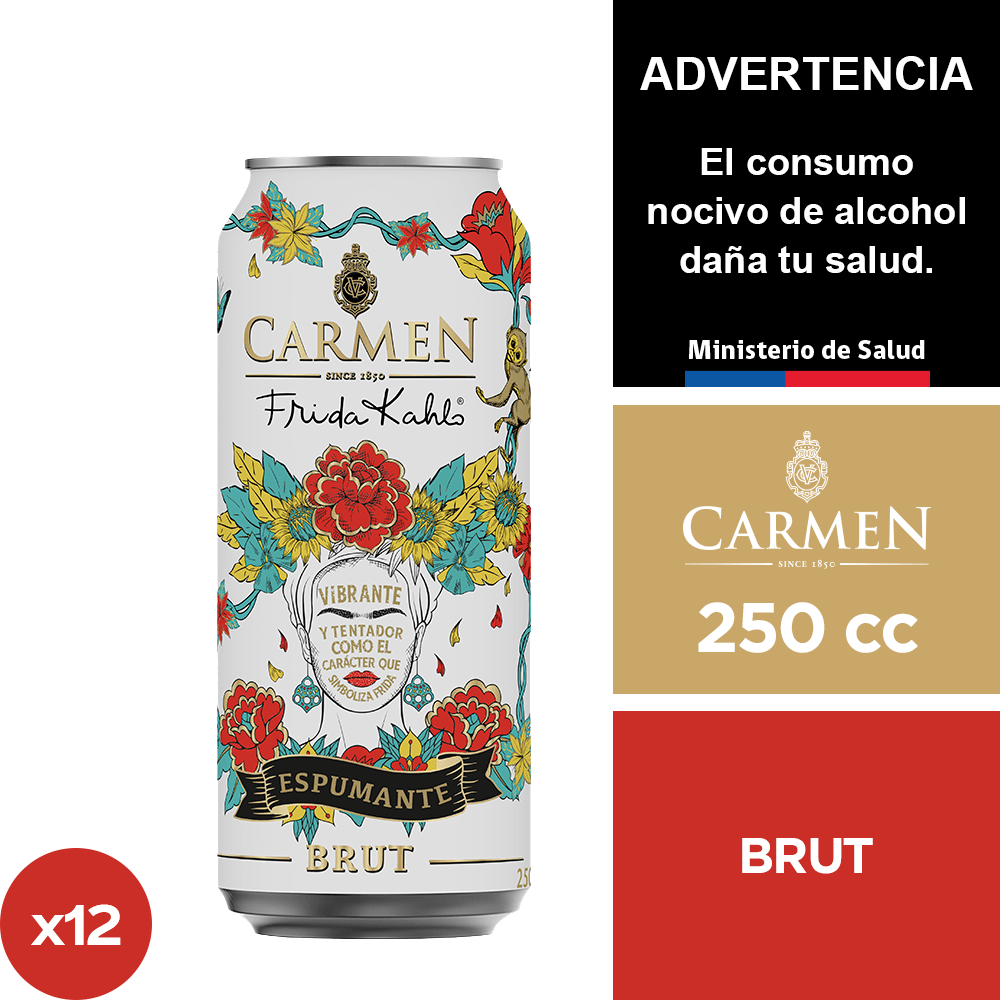 Espumante Carmen Frida Kahlo Brut 12 x 250 cc.