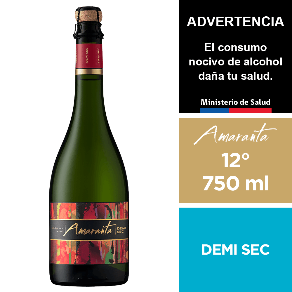 Espumante Amaranta Demi Sec 750 ml.