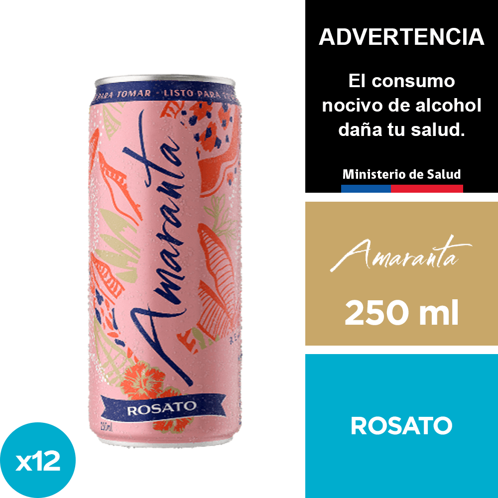 Amaranta Rossato 9° 12 x 250 ml.