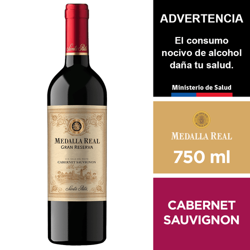 Vino Medalla Real Gran Reserva Cabernet Sauvignon 750 ml.
