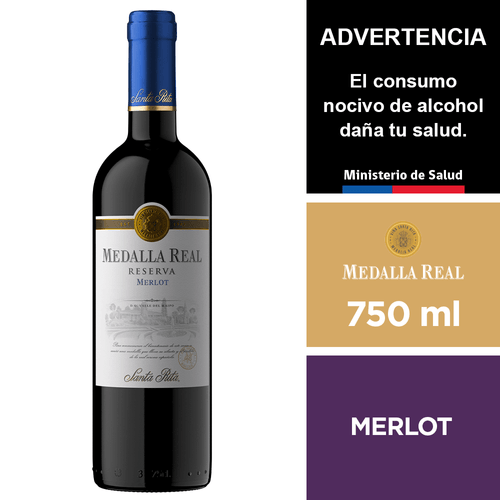 Vino Medalla Real Merlot Reserva 750 ml.