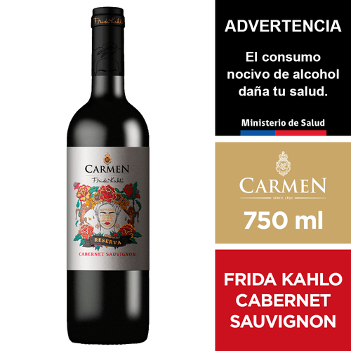 Vino Carmen Reserva Frida Kahlo Cabernet Sauvignon 750 ml.
