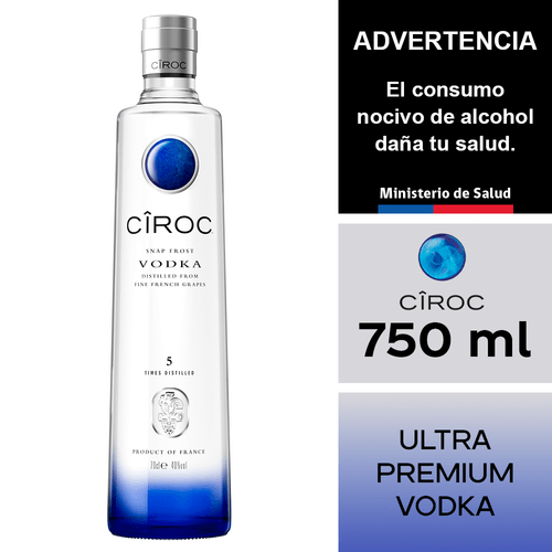 Vodka Ciroc 750 ml.
