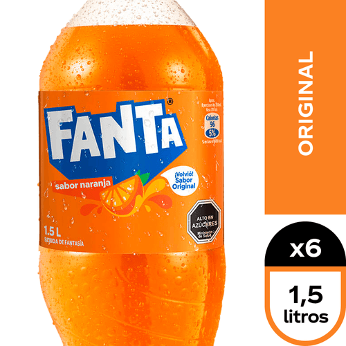 Fanta Naranja 6 x 1,5 lt