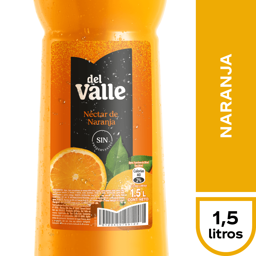 Del Valle Naranja 1,5 lt.