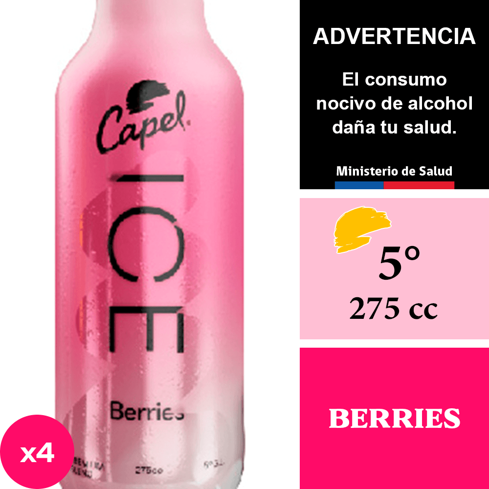 Cóctel Capel Ice Berries x 275