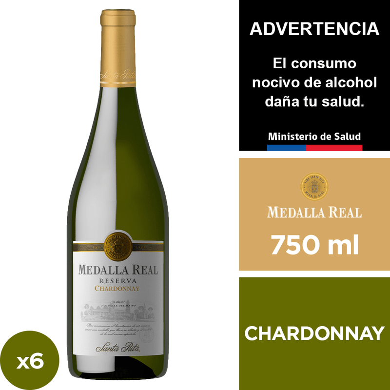MEDALLA REAL CHARDONAY X6  SIN ZOOM