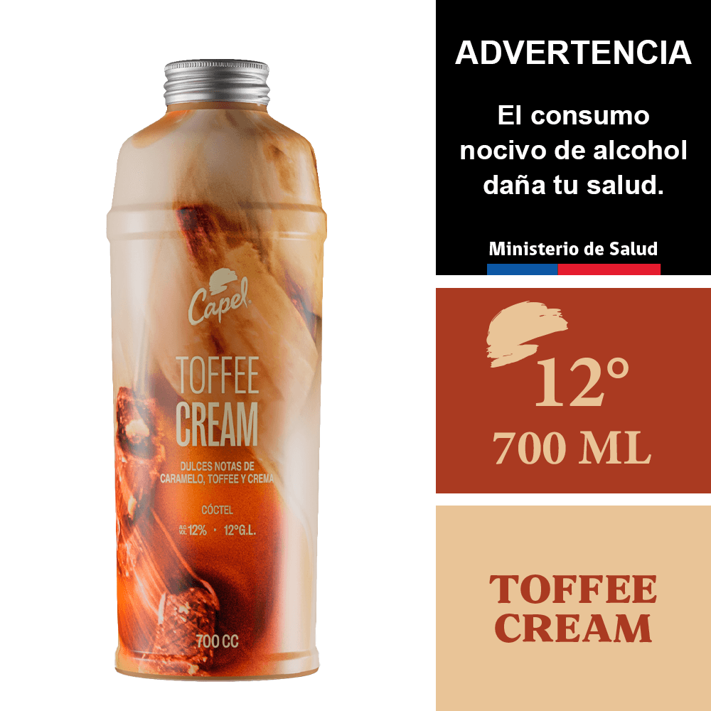 Capel Toffee Cream 12° 700 ml.