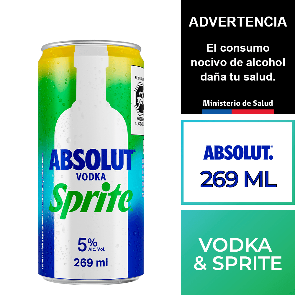 Absolut Sprite 5,0° 269 ml.