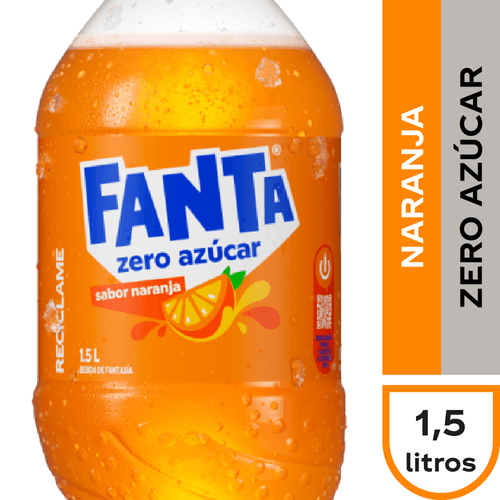Fanta Zero Azucar 1,5 lt.