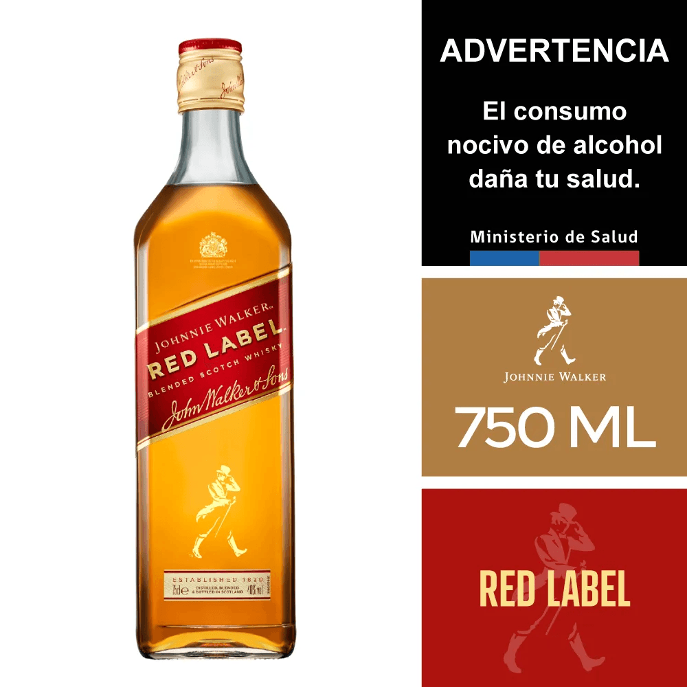 Johnnie Walker Red Label 750 ml.