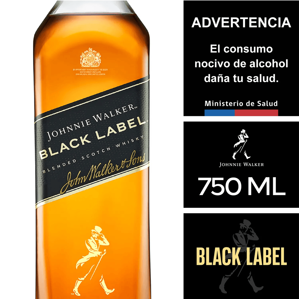 Johnnie Walker Black Label 750 ml.