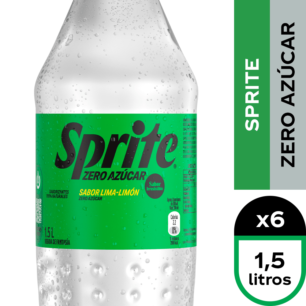Sprite Zero Azucar 6 x 1,5 lt.