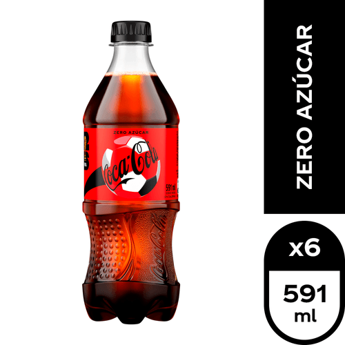 Coca-Cola Zero Azúcar 6 x 591 ml.