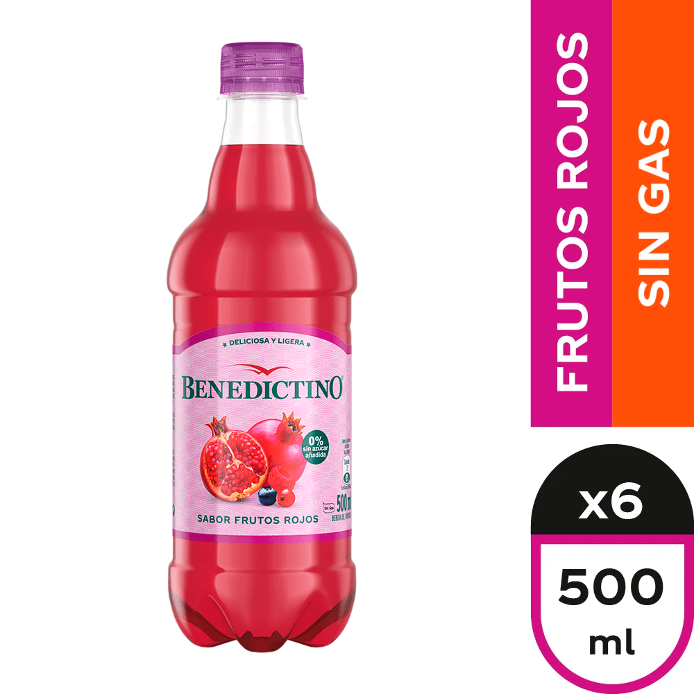 Benedictino Frutos rojos 6 X 500 ml.
