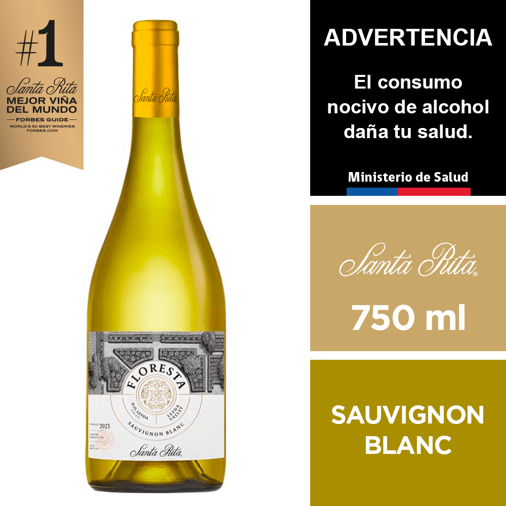 Vino Floresta Sauvignon Blanc 750 ml.