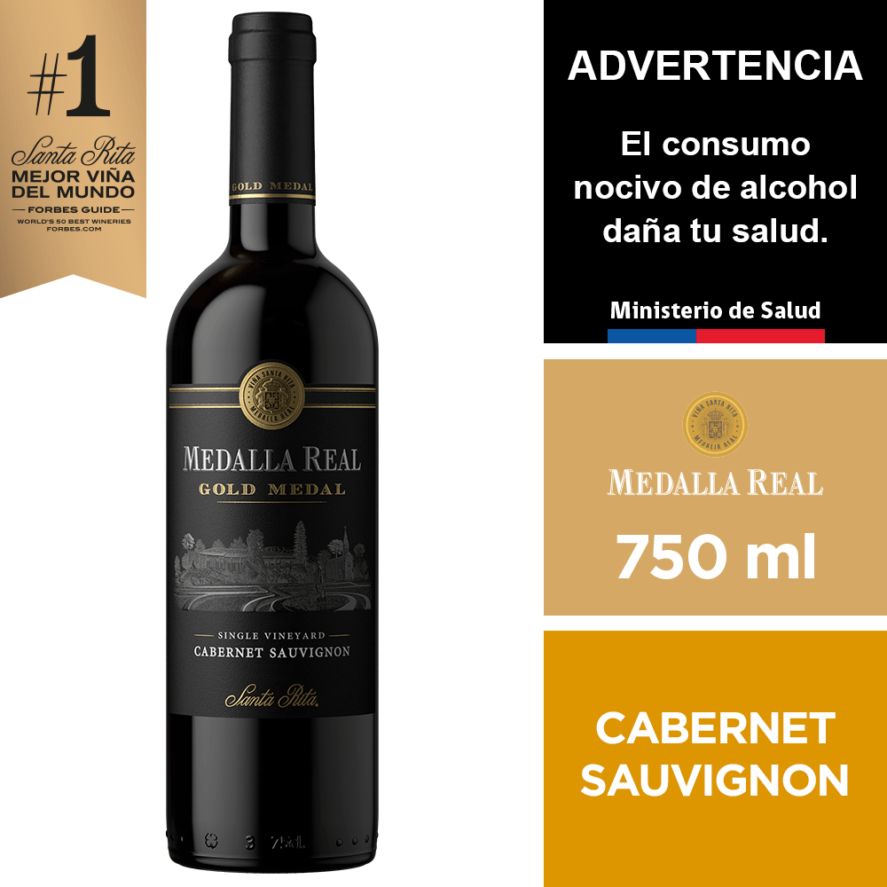 Vino Medalla Real Gold Cabernet Sauvignon 750 ml.