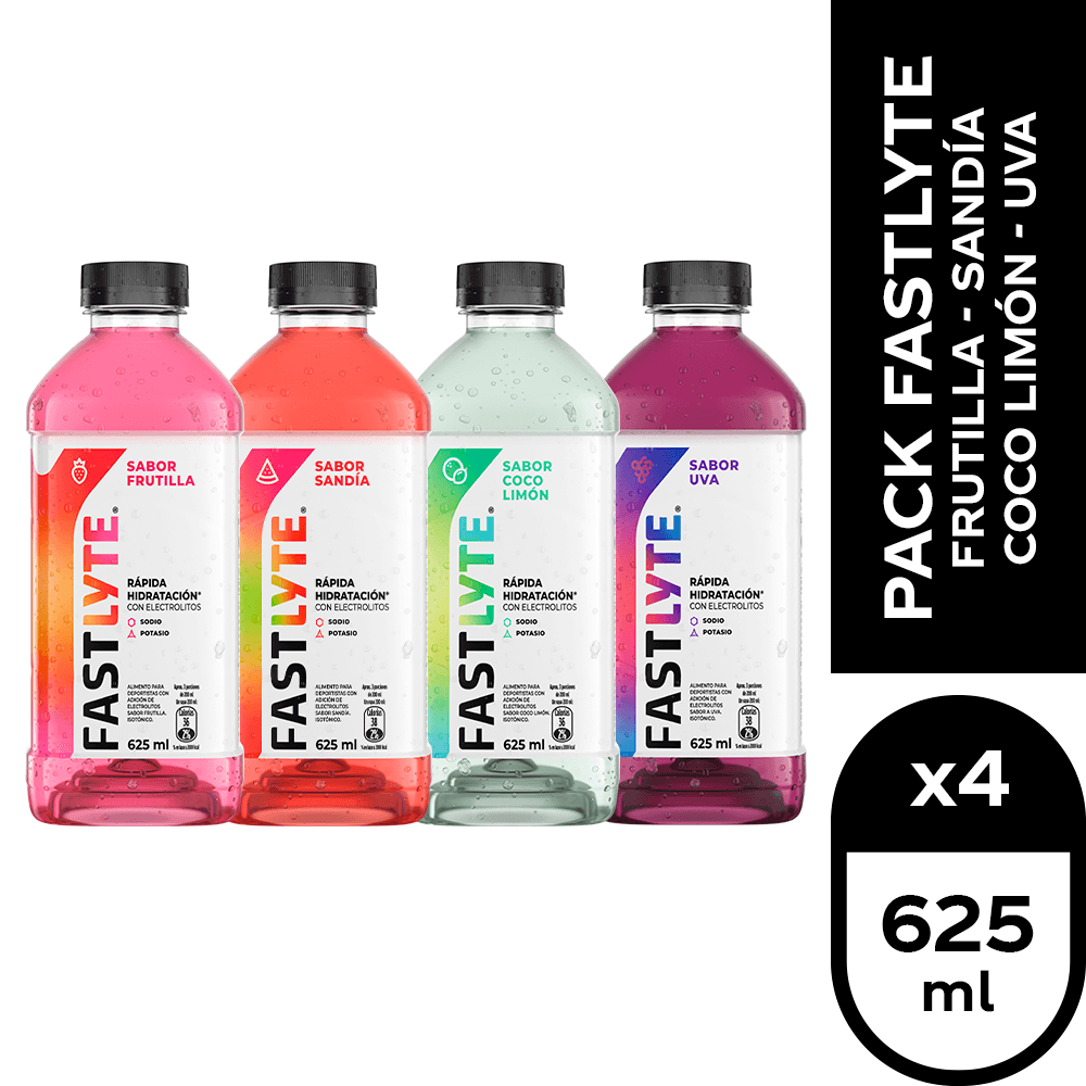 Pack Fastlyte 4 x 625 ml.