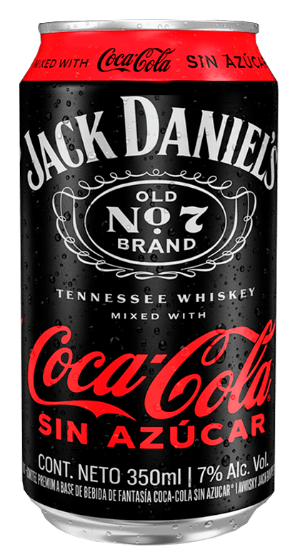 Lata Jack and Coke sin Azúcar